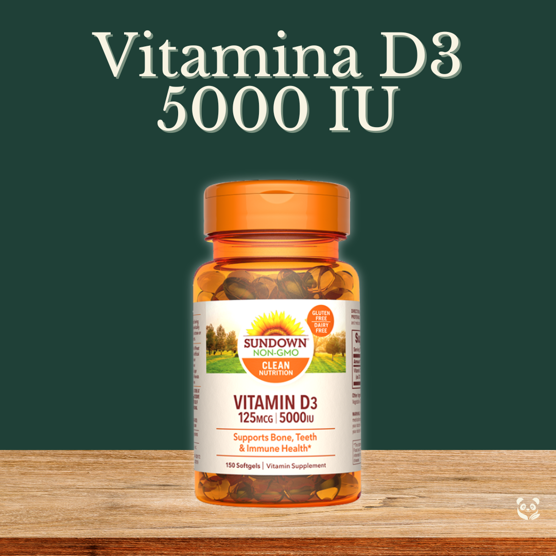 Vitamin D3 5000 IU | Soporte inmunológico y óseo Sundown