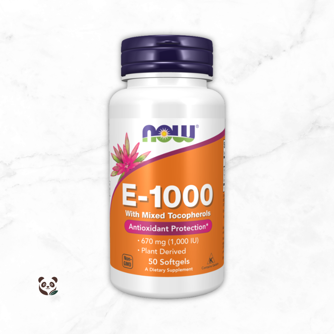 Vitamin E-1000 Tocoferoles Mixtos | Antioxidante Natural Now Foods