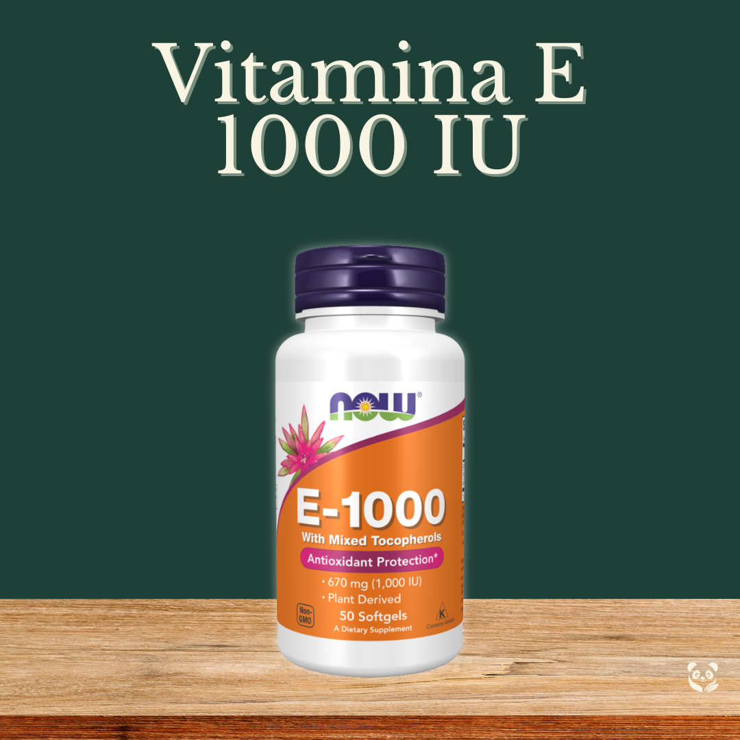 Vitamin E-1000 Tocoferoles Mixtos | Antioxidante Natural Now Foods