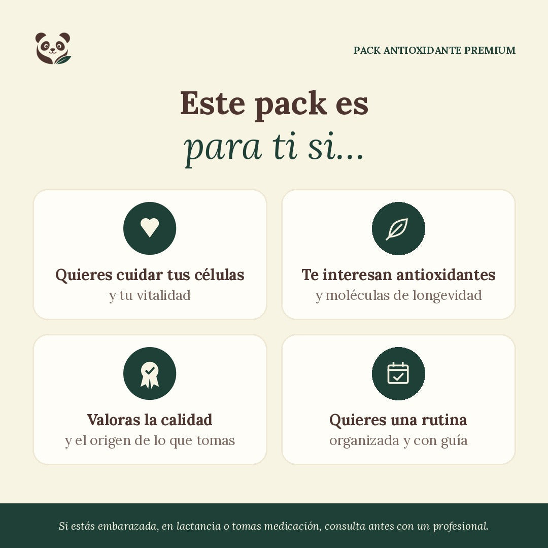 Pack Antioxidante Premium | 3 meses de protección celular y longevidad MoniMoniMaus